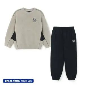 갤러리아 MLB엠엘비키즈 아웃도어 모노그램 플리스맨투맨셋업(7AMTM0856/7AWPB09