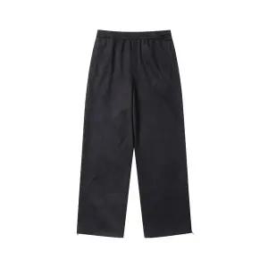 [커스텀멜로우](강남점) 블랙 폴리 스웨이드 트랙 팬츠 CWPAW24881BKX