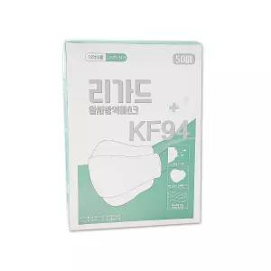 리가드 황사방역마스크 1통/50개 대형 화이트 KF94 개별포장 써멀본드