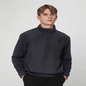 [DENNIS][패플단독] 25FW신상 남성 방풍 하이넥 우븐 패딩 티셔츠 차콜_NAQWMTS024