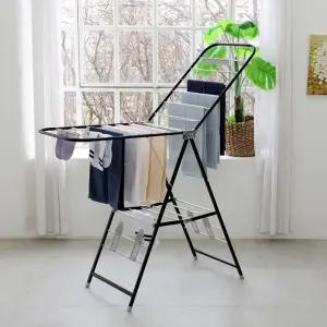 Y형 블랙스텐 클립 빨래건조대 / 접이식 이불 수건 베란다 빨래걸이