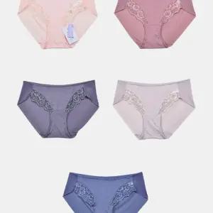 꽃 레이스 모달 햄라인 여성팬티 5매입여자삼각 속옷 삼각