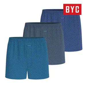 [BYC] 남성 순면 트렁크 팬티 40수 사각박서 3매입 MCG4045