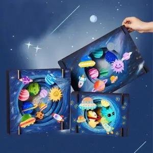 [셀러허브]태양계 꾸미기 그리기 입체세트 초등미술 4개 A01990 (S31259874)