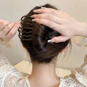 꽂이 핀 빗 비녀 클래식 올림 헤어 삔 고정