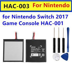 HAC-003 Nintendo Switch 2017 게임 콘솔 용 배터리 수리 도구 키트가있는 내부 업그레이드