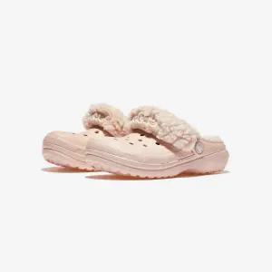 국내매장 크록스 클래식 플리스 라인드 클로그 키즈 QUARTZ