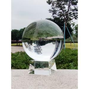 스톤 파워 크리스탈구 힐링 15cm 구슬 공나무받침 수정 원형 원석 명상