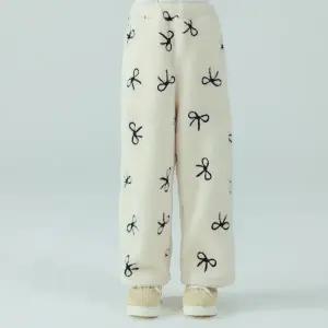 [아이러브제이] 티어렛 리본뽀글이 팬츠 JXWPT19