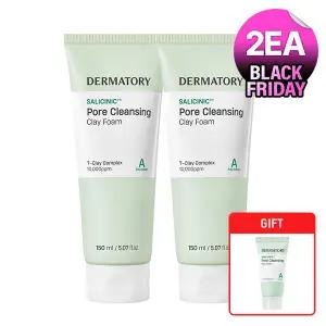 [2EA] 더마토리 살리시닉 포어 클렌징 클레이 폼 [GIFT] 베리어앰플10ml