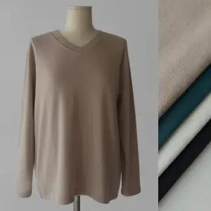 컴포트 브이넥 루즈핏 히트텍 이너티 속기모티셔츠  부드러운  여성 겨울 기본 빅사이즈 기모 긴팔티 (4color)