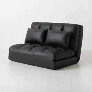 [마켓비]앰보 2인 좌식 소파베드 블랙브라운 6262.1391