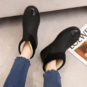 여성 데일리 털안감 방안화 캠핑 레인 부츠