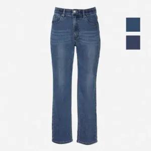 HC04 겨울남성기모 밑위긴레귤러스판청바지 허리인밴드 도톰 따뜻 편한 청