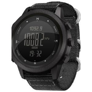 다기능 전술시계 수영 스포츠 방수 시계 전자 고도 산악 블랙 야외 스트랩 나일론 등산