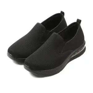 월드컵 남성용 아이온 에어쿠션 슬립온 겨울운동화_BK