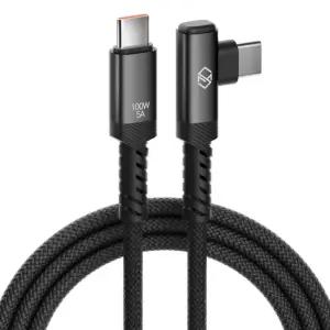 L자형 앵글 우븐 패브릭 100W C to C 타입 PD 초고속 충전 케이블 아이폰 갤럭시