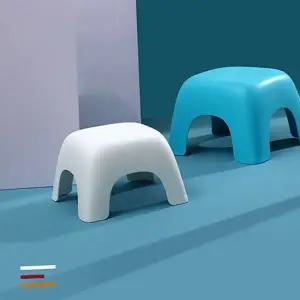 원형 의자 공간활용 사각 스툴 미니 의자 안전 인체공학 플라스틱 공간의자 인테리어 세련된 목욕탕