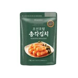 신세계푸드 피코크 조선호텔 총각김치 1kg×1개 아삭한 무