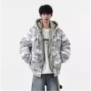 패딩 점퍼 남성 잠바 좌산조 겨울 기모 도톰한 보온 스웨이드 코트 힛템