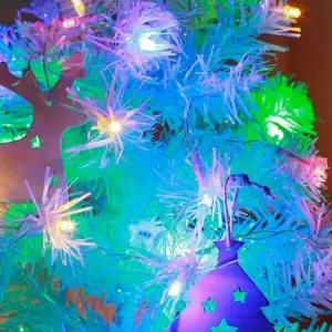 led 장식 전구 크리스마스 선조명 50구 트리 장식 전구 건전지 선장식 트리용