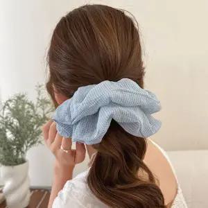 [콩심팥심]여성 체크 빈티지 곱창 밴드 대형 1P 슈슈 머리끈 똥머리밴드