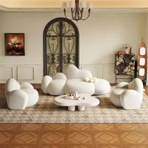 구름쇼파 인테리어 1인용 스튜디오 양털 쇼파 거실