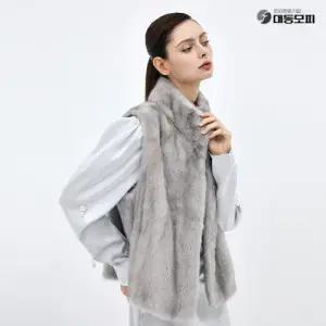 [대동모피]25FW 휘메일 풀스킨 밍크베스트