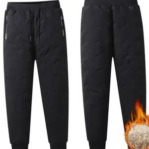 기모 남성 방한 바지 보온 남성 겨울 바지 조거 일자