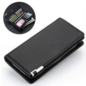 남자 소가죽 카드 보관 지갑 파우치