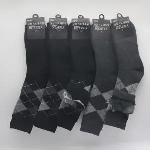 남자 기모양말 5켤레 HG5982-3A/신사장목양말/중목/데일리양말/겨울골프양말/요일양말/정장장목양말/양말세