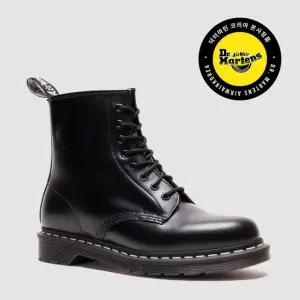 닥터마틴 1460 블랙 스무스 화이트 스티치 24758001 141553091