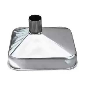 사각 스텐 깔대기 직사각형 스테인레스 깔때기 공장 등급 스틸 대구경 와인