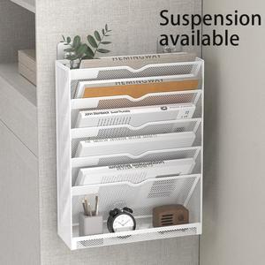 데스크 파일 정리함 메쉬 5단 벽걸이 문서 정리 스탠드 데스크탑 수직 메일 용지 홀더