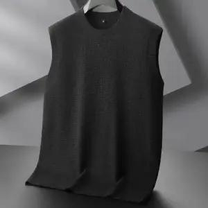남성 데일리 니트 라운드넥 빅사이즈 라운드 조끼 민소매 나시 가을 겨울 이너웨어 힛템