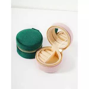 [미니멀피어싱]벨벳 미니 라운드 주얼리 보관함