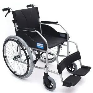 [케이체어] 알루미늄 경량형 보호자 브레이크 휠체어 TRIPLE A1 - 22인치 PU타이어