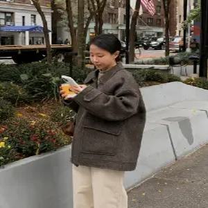 handmade. 울 마랑 포켓 집업 핸드메이드 코트 (2color)