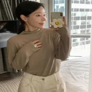 MADE 소프트골지 피치기모 하프 목폴라 (5color)