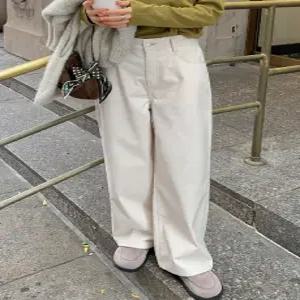 MADE 피넛진 기모 일자와이드 코듀로이 팬츠 (2color)