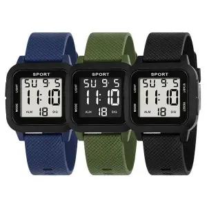 [골드스마일]디지털 손목시계 남녀 공용 학생용 뉴 스퀘어 디자인 스마트 시계