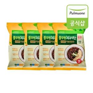 풀무원 지구식단 두유면 직화짜장면 2인 381g x4개