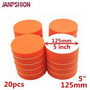 JANPSHION 20PC 125mm 총 연마 버핑 패드 5 