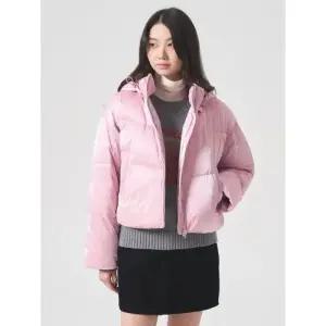 에잇세컨즈 에잇세컨즈 8SECONDS 유광 후드 탈부착 패딩 점퍼 라이트 핑크