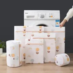 플라워 세탁망6종세트 사각+원형 혼합형) 빨래망 세탁망.빨래망 튼튼한세탁망