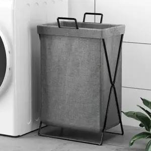 접이식 프레임 사각 세탁 바구니 옥스포드 면 빨래보관함 빨래통 다용도실 베란다