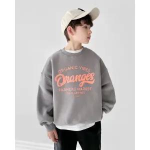 [리틀브로] (아동)오렌지바이브기모맨투맨[티셔츠BFKF814B]