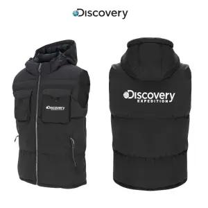 디스커버리 겨울 후드 패딩 조끼