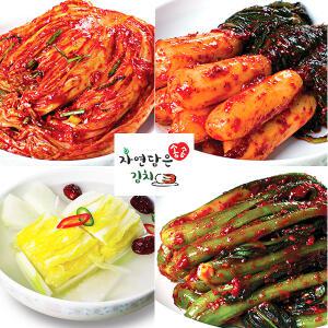 후기보장! 2kg 김치모음 보쌈무/포기/백/깍두기/묵은지/양파