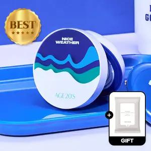 (40%+7%묶음할인/+클렌징티슈)에이지투웨니스 나이스웨더 카밍 롱프로텍션 선팩트 12.5g 본품